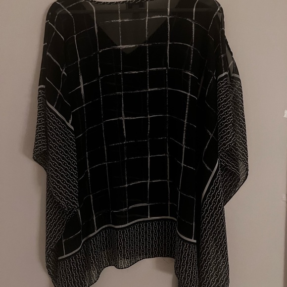 Susan Graver Open Shouldered Poncho - Picture 4 of 4